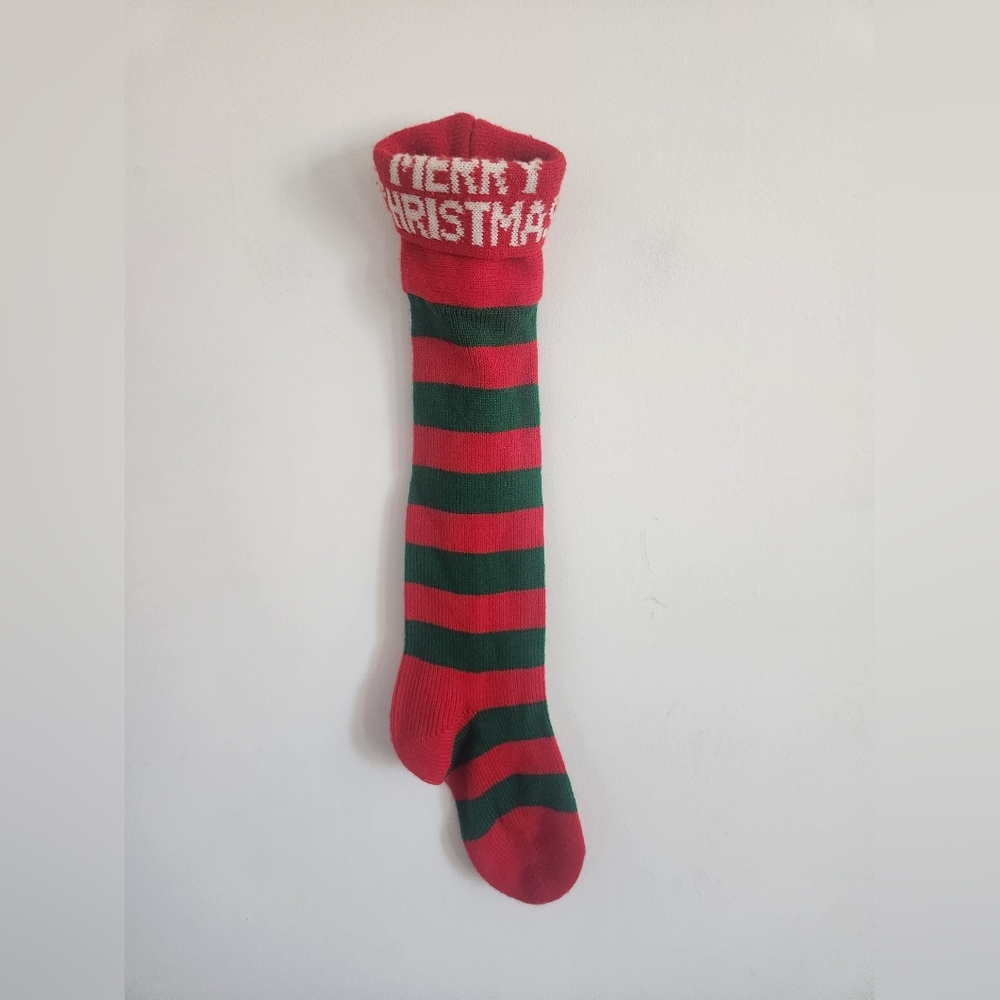 Vintage Merry Christmas Stocking